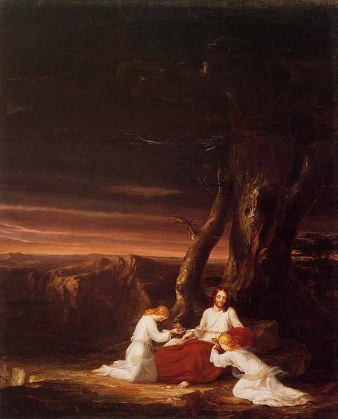 Angels Ministering To Christ In The Wilderness By Thomas Cole